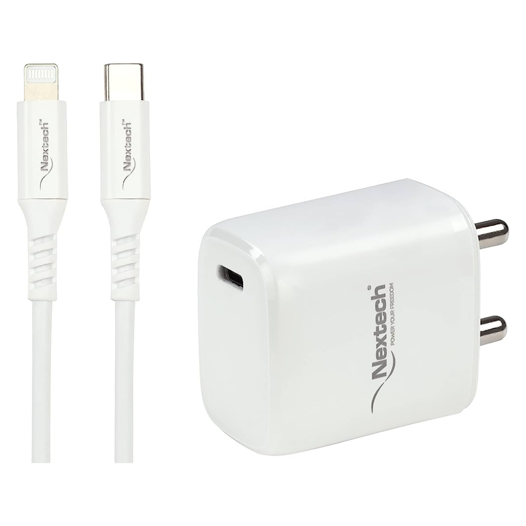 USB TYPE-C 20W (PD CHARGER + 18W TYPE-C TO 8 PIN CABLE 1.5M)