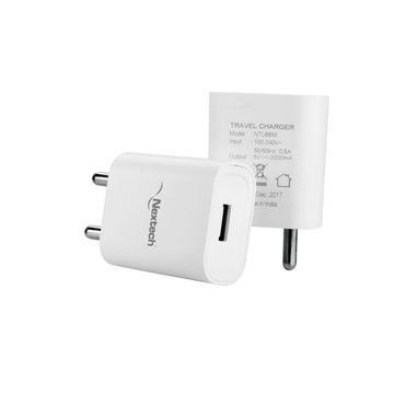 SINGLE USB 2.4A (TRAVEL CHARGER W/ MICRO USB CABLE)