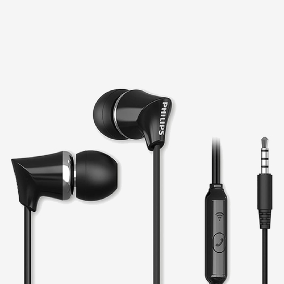 PHILIPS (Wired Headset Black, Silver, In the Ear)